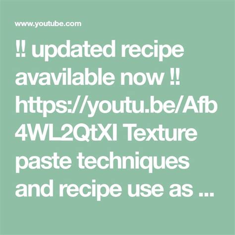 Rezultat imagine pentru Texture Paste Techniques