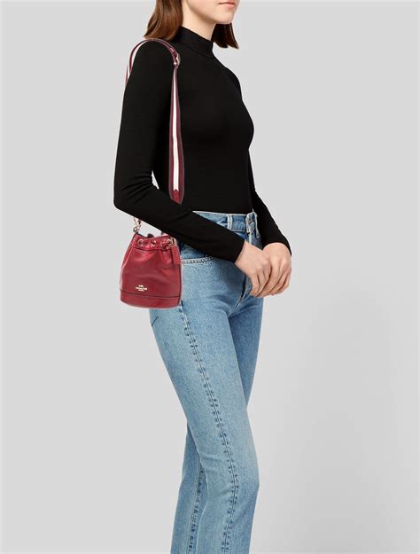 Coach Leather Bucket Bag - Red Bucket Bags, Handbags - CCH64647 | The ...