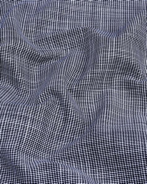 Opsin Black Houndstooth Check Amsler Cotton Shirt – Hamercop