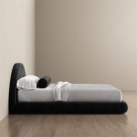 Marshmallow Bed Frame Curved - Black