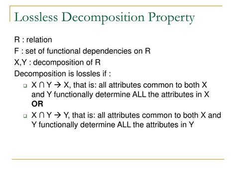 Image result for Lossless Join Decomposition Explained