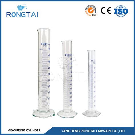 Rongtai Hexagonal Measuring Cylinders Manufacturers Big Graduated ...
