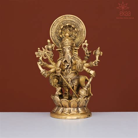 Drishti Ganesha statue in Brass – Ekaa Handicrafts