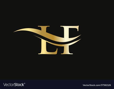 Initial letter lf logo or fl logo vector design template Stock Vector ...