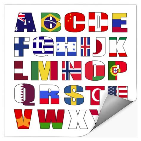 Country Flags Alphabet sold by Nikki Doto | SKU 33659901 | Printerval