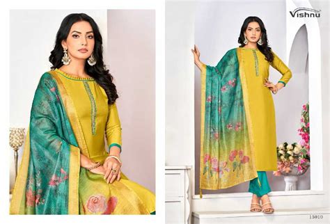 Vishnu Alizza Wholesale Roman Simmer Fabrics Dress Material ...
