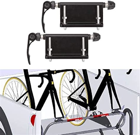 ALAVENTE 2 Pcs Bicycle Quick-Release Alloy Fork Block Mount Car Rack ...