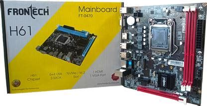 Frontech FT- H61 with Nvme slot LGA 1155 Socket LGA 1155Socket Micro ...