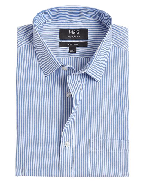 Buy Regular Fit Non Iron Pure Cotton Oxford Shirt at Marks & Spencer
