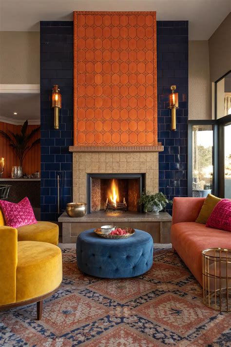 17+ Stunning Floor to Ceiling Tile Fireplace Ideas - Oh Loft