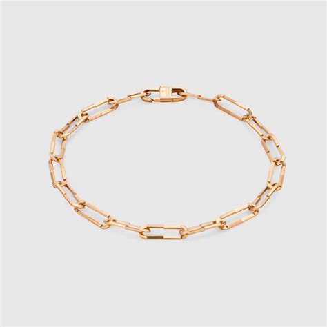 Gucci Link to Love 18K bracelet in 18k rose gold | GUCCI® UK