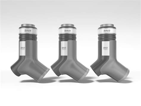 Medical inhaler branding mockup | Premium PSD