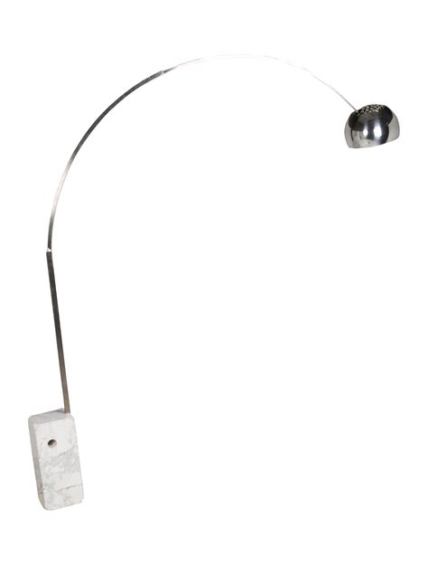 Flos Arco Floor Lamp - Silver, 1 pieces Floor Lamps, Lighting ...