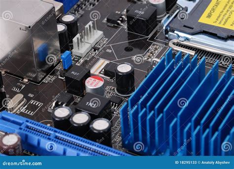 Computer motheboard stock image. Image of equipment, design - 18295133