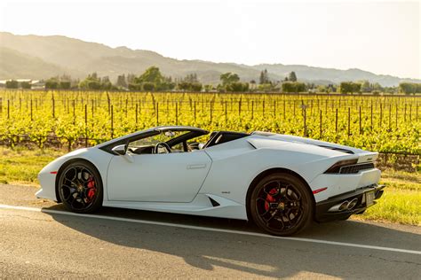 Rent a Lamborghini Huracan Spyder — Napa Valley Car Club