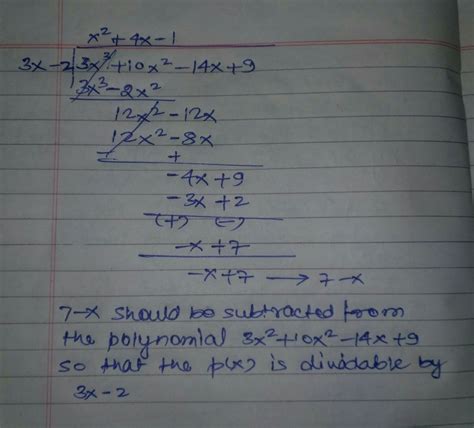 10) What real numbers should be subtracted from the polynomial 3x^3+10x ...
