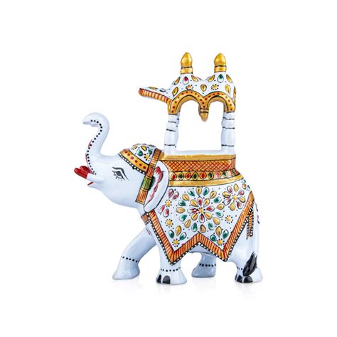 Giri - Painting Ambari Elephant Statue | Home Decor Statue | Elephant ...