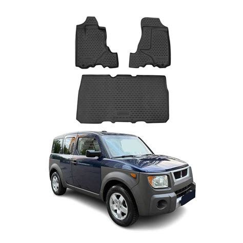 2003-2008 Honda Element Floor Mats Liners Full Set All Weather Black ...