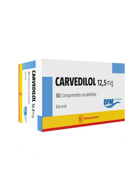 Carvedilol 12,5 mg Comprimidos Recubiertos | Farmacias Curie - Tu mejor ...