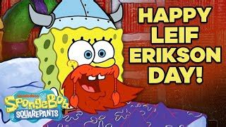 Spongebob Squarepants Leif Erikson Day Coloring Pages [2025]
