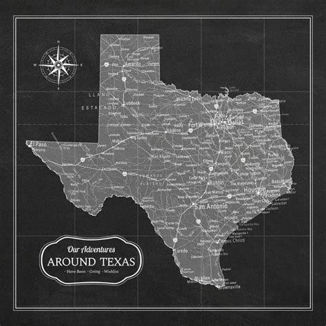 Adventure Awaits IV Push Pin World Map | Elephant Stock