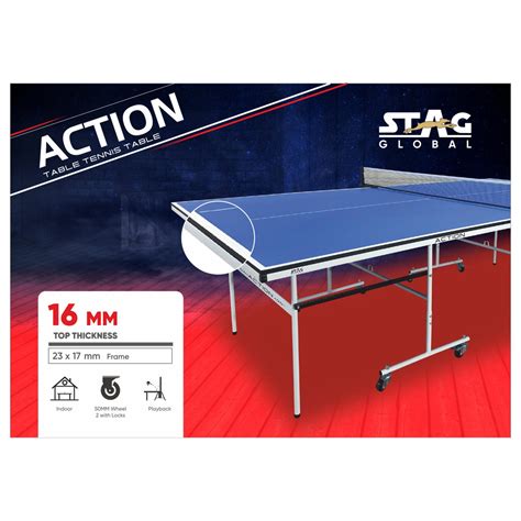 Stag Global Action 16mm Table Tennis Table | KIBI Sports – KIBI SPORTS