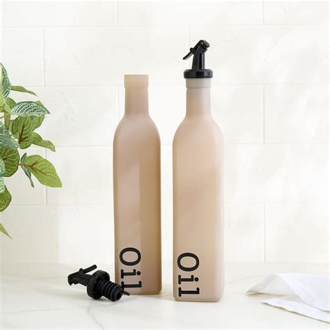 Buy Stack Onyx Set of 2 Glass Oil Bottles - 500ml from Home Centre at ...