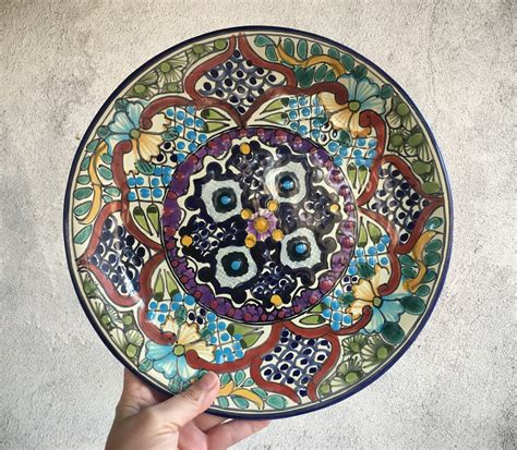 Vintage Mexican Plate Anfora Pottery, Talavera Pottery Decorative Plate ...