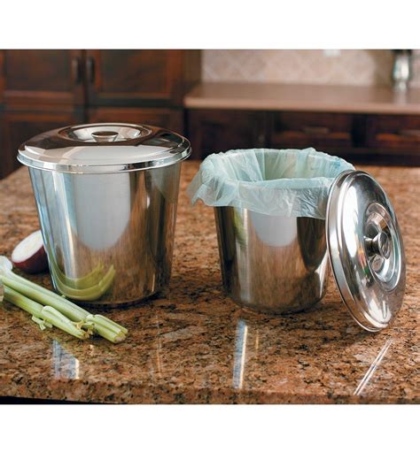 Stainless-Steel Compost Pails - Lee Valley Tools