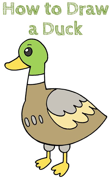 How to Draw Duck for Kids 的图像结果