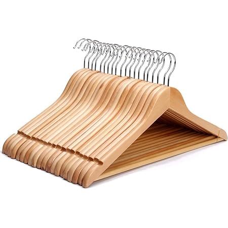 Golden Bird Solid Wooden Finished Wooden Hanger with 360 Swivel Hook ...