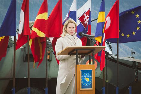Head shot of Kaja Kallas, the European Union High Representative for Foreign Affairs and Security Policy, and European Commission Vice-President. She is a woman with shoulder-length blonde hair, looking slightly away from the camera.