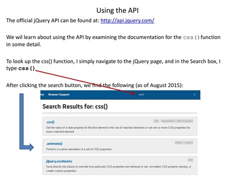Image result for jQuery API