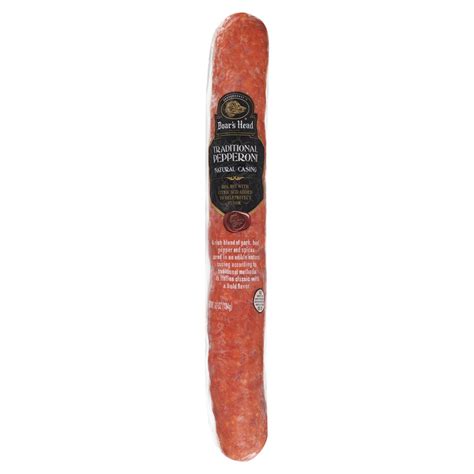 Boar's Head Natural Casing Traditional Pepperoni, 6.5 oz - Fairway