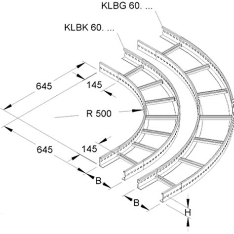 BIM objects - Free download! Cable Ladder Bend - KLBK | BIMobject