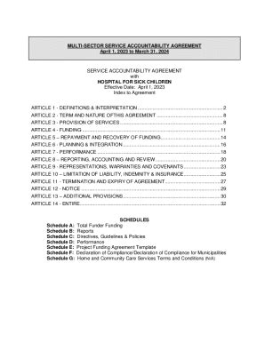 Fillable Online Multi-Sector Service Accountability Agreement April 1 ...