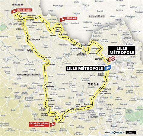 TOUR DE FRANCE 2025 : LES CARTES DES ÉTAPES DU GRAND DÉPART - NORDSPORTS MAG