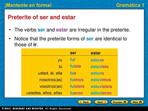 Forms Of Ser In Preterite at Maureen Baker blog