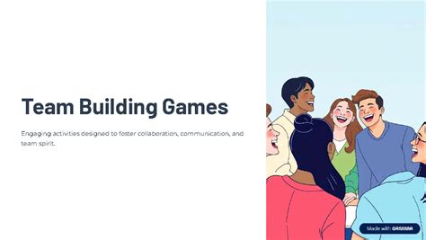 Team Building Games: Engaging Activities for Collaboration - Studocu