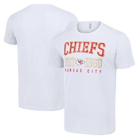 Men's Starter White Kansas City Chiefs Throwback Logo T-Shirt - Walmart.com