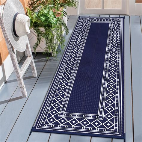 Amazon.com: GENIMO Outdoor Rug Waterproof for Patio, 2.5'x8' Foldable ...
