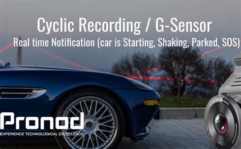 PRONOD Dash Cam for Car - 5G SIM Support - Live Tracking from Home ...