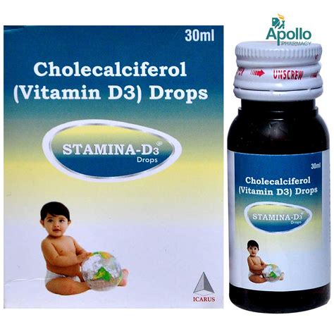 Stamina-D3 Drops 30 ml Price, Uses, Side Effects, Composition - Apollo ...