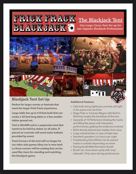 Booking Info | Frick Frack Blackjack
