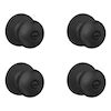 Home Front by Schlage Marwood Matte Black Interior Bed/Bath Privacy ...