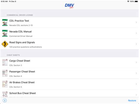 Image result for DMV Nevada CDL Practice Walkthrough Guide