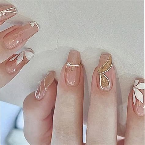 Buy Secret Lives Glossy Reusable Artifical Fake False Press on Nails ...