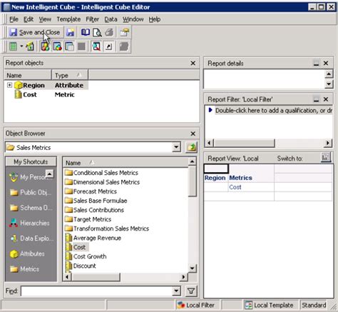 MicroStrategy Build Cube 的图像结果
