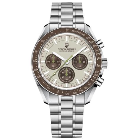 Pagani Design PD-1701 Moonwatch Men's 40mm Seiko VK63 Chronograph Quar ...
