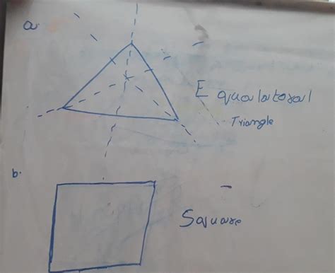 Drow and name the following figures (a) A triangle having more than one ...